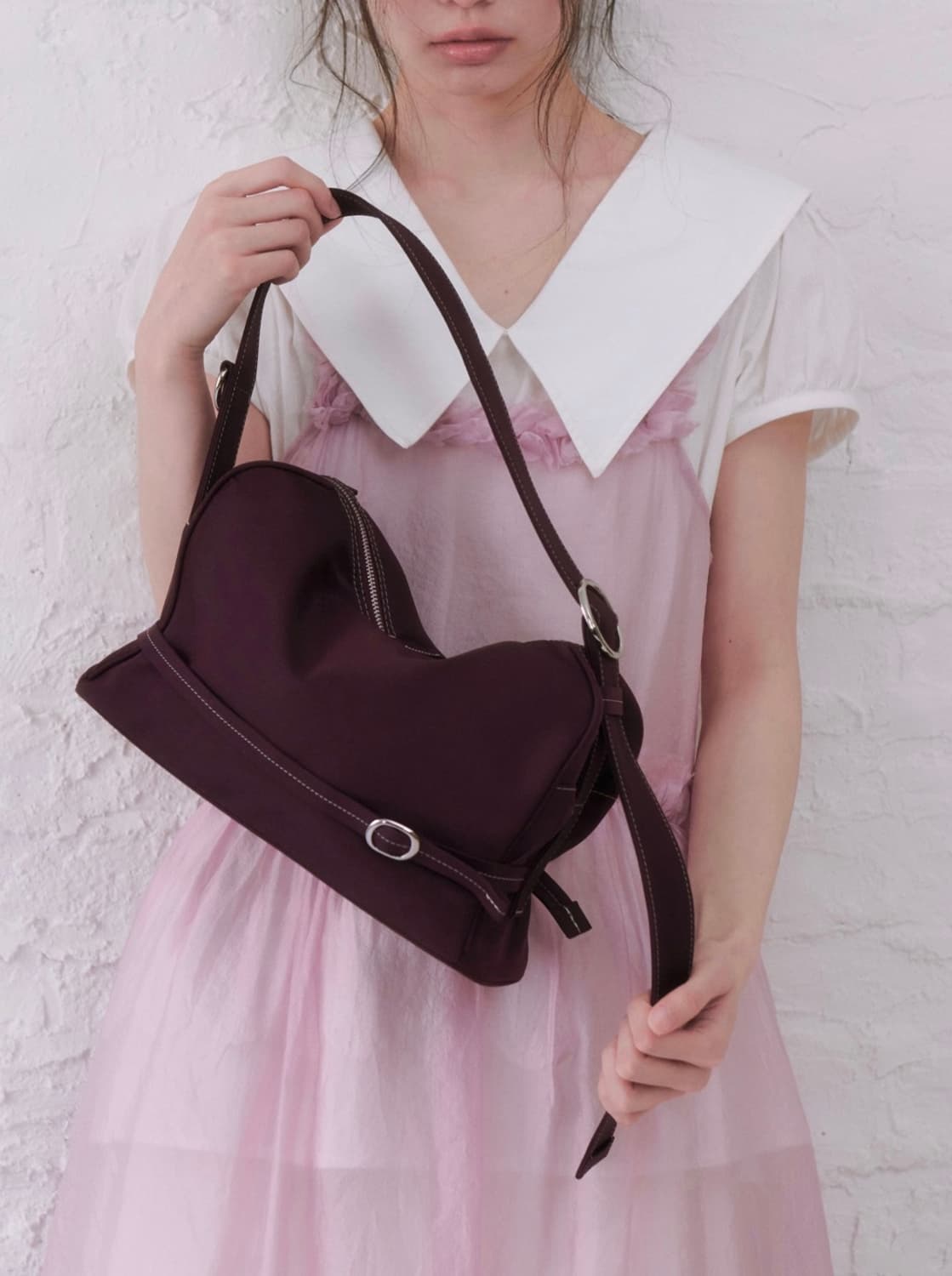 혜키 포티백 퍼플 poty bag purple 방수 나일론 숄더백 상품이미지2
