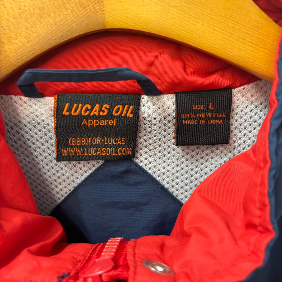Lucas Oil 빈티지 올드스쿨 패치 바람막이 자켓 L 상품이미지8