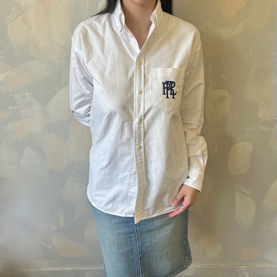 폴로 화이트 포켓 셔츠 상품이미지2