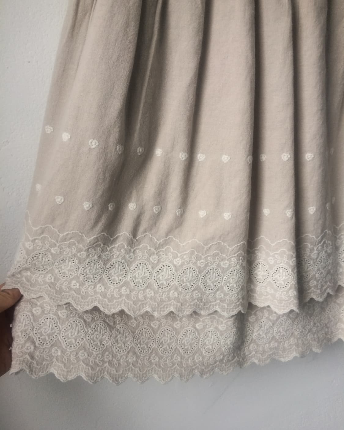 Punching point midi skirt 상품이미지3