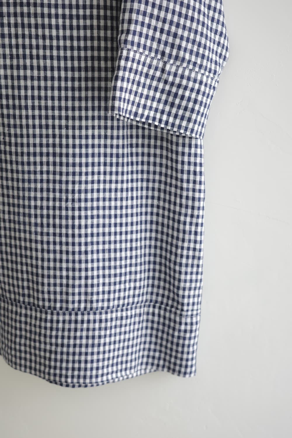 FRENCH LINEN 네이비 체크 원피스 상품이미지3