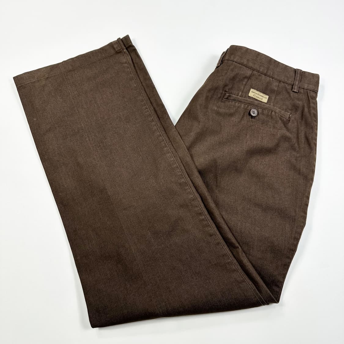 33 VTG 빈티지 와이드 투턱 치노팬츠 브라운 상품이미지1