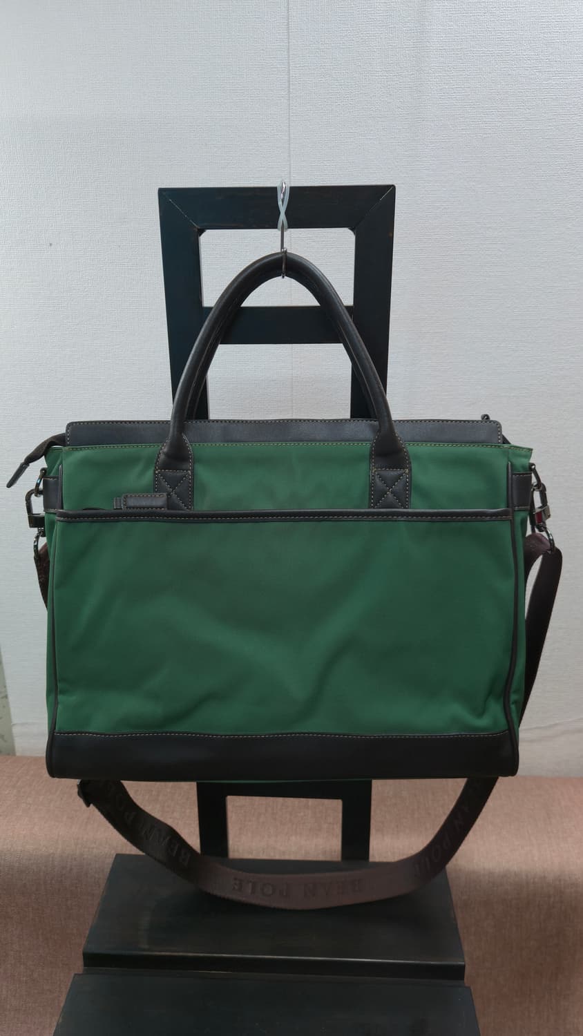 빈폴(BEANPOLE) 브리티시 클래식 나일론+레더 브리프케이스 (그린) 상품이미지2