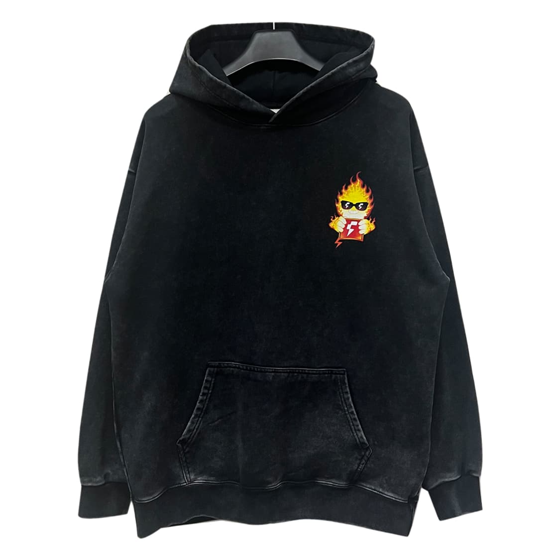 FOGO KOREA CREW 오버핏 피그먼트 후드티 L~XL 상품이미지2