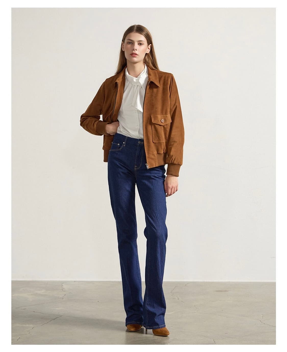 블루핏 이태리 스웨이드 자켓 상품이미지1