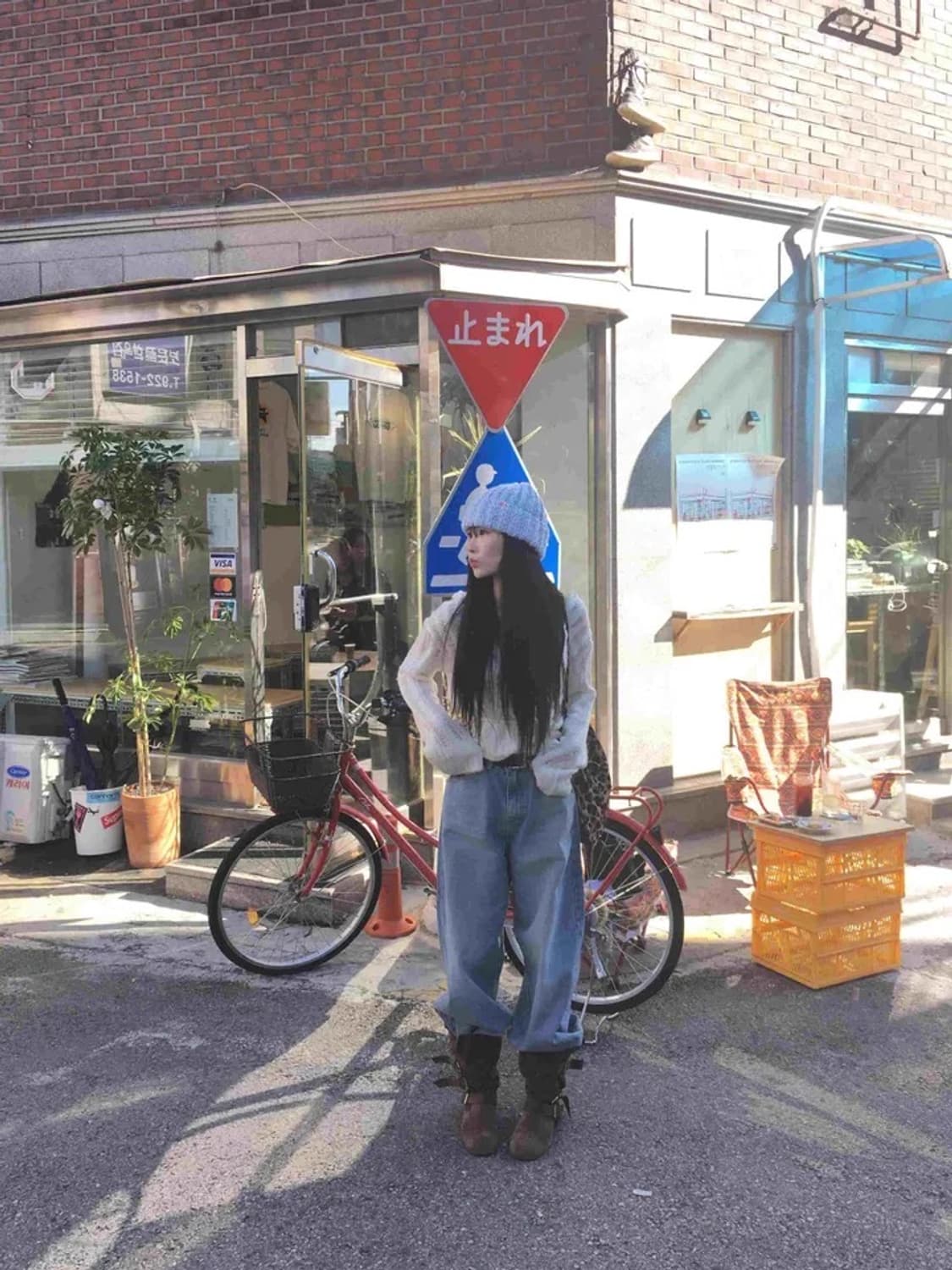 새상품) 후드 랩 펀칭 여리 니트 상품이미지8