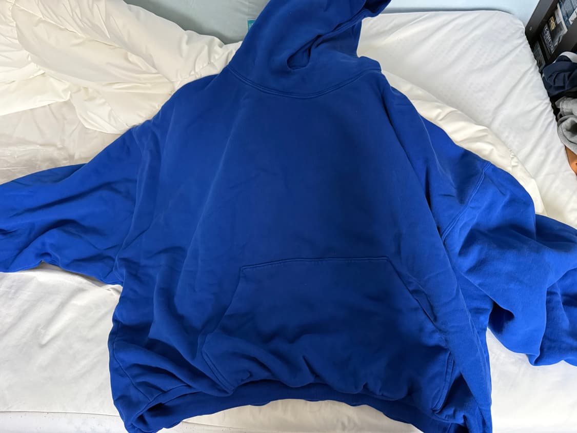 이지 더블레이어후드 블루 XL 상품이미지1