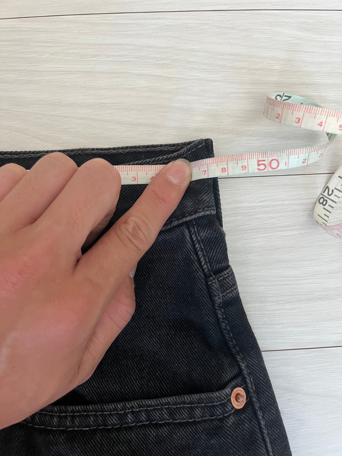 리바이스550 블랙데님 상품이미지5