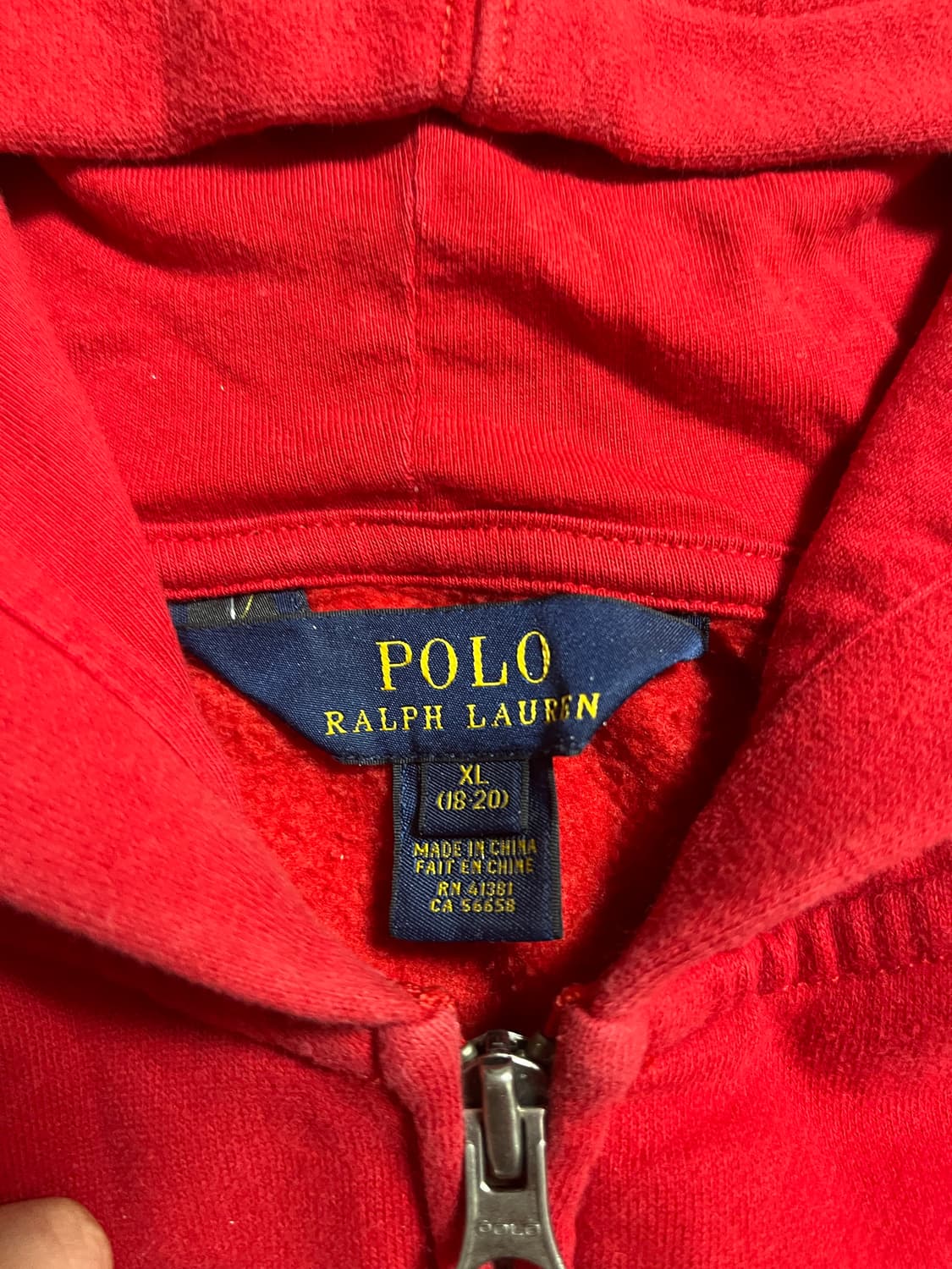 폴로 랄프로렌 보이즈 xl 후드집업 상품이미지2