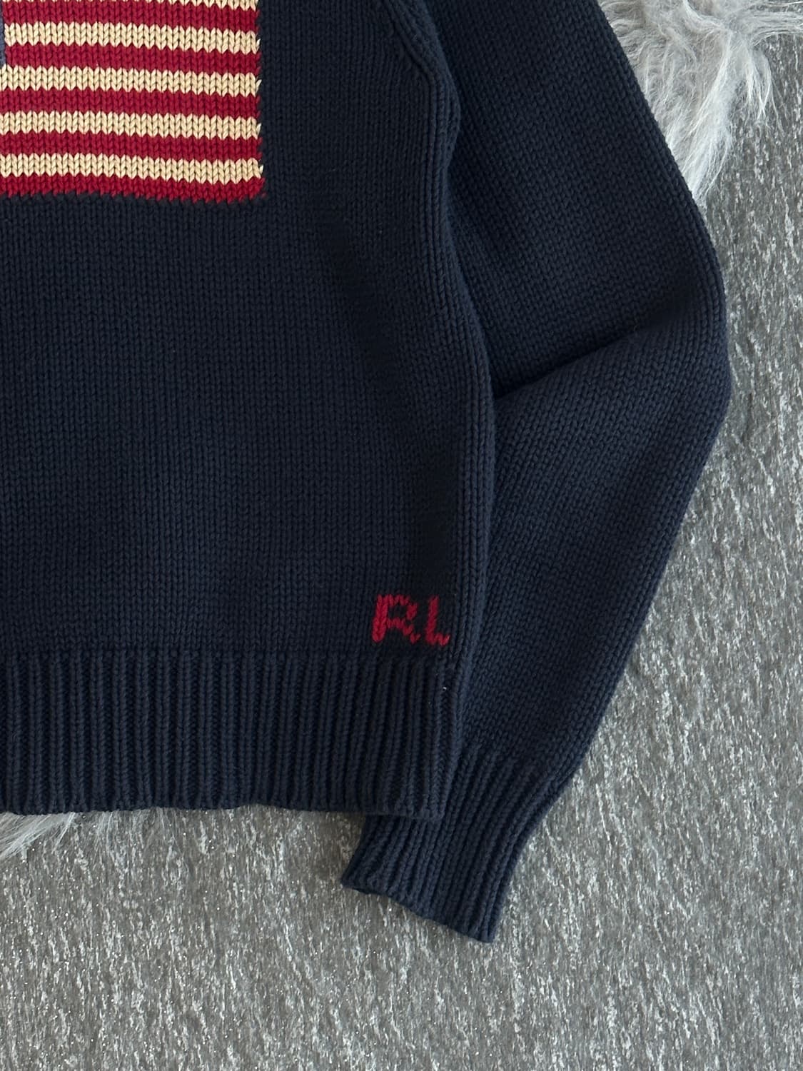 폴로 랄프로렌 네이비 성조기 니트 상품이미지4