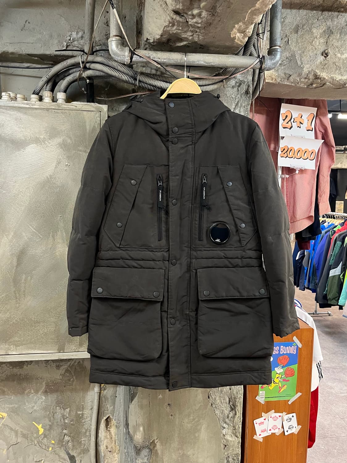 씨피컴퍼니 하프 렌즈 고글 패딩 자켓 100 #csz3003 상품이미지1