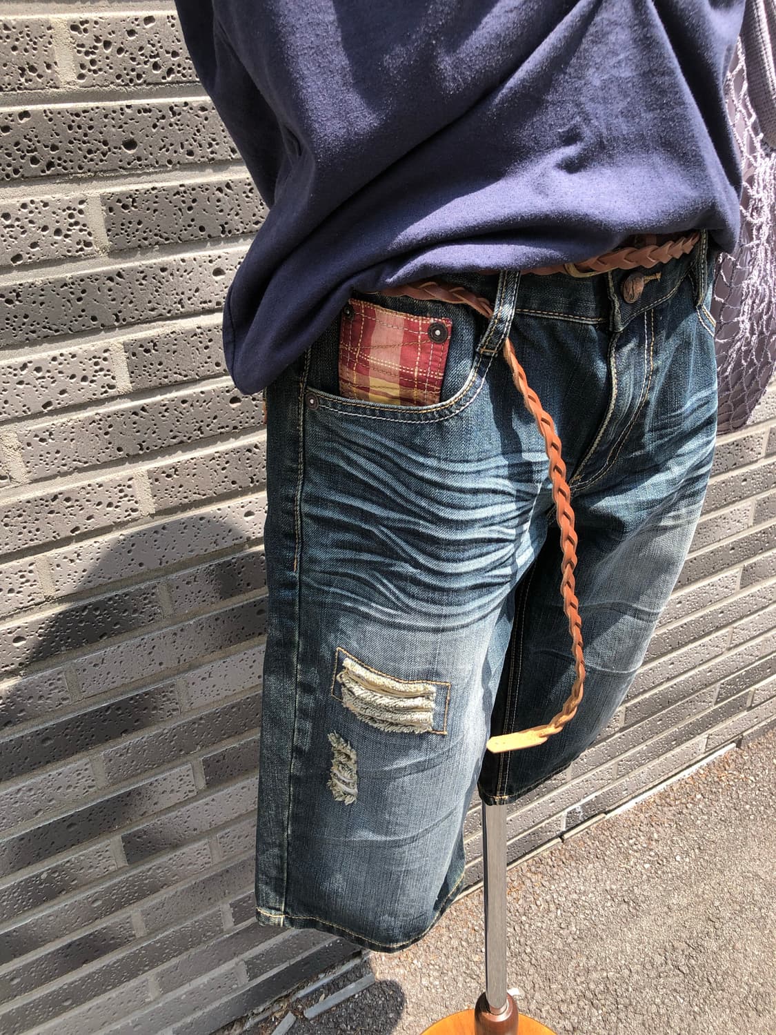 모리 빈티지 워싱 버뮤다 상품이미지5
