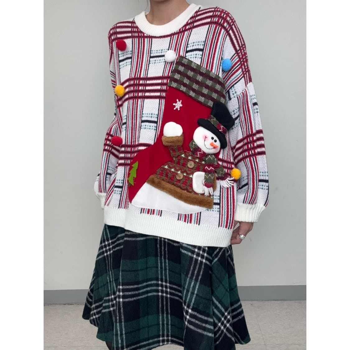 빈티지 크리스마스 니트 스웨터 상품이미지5