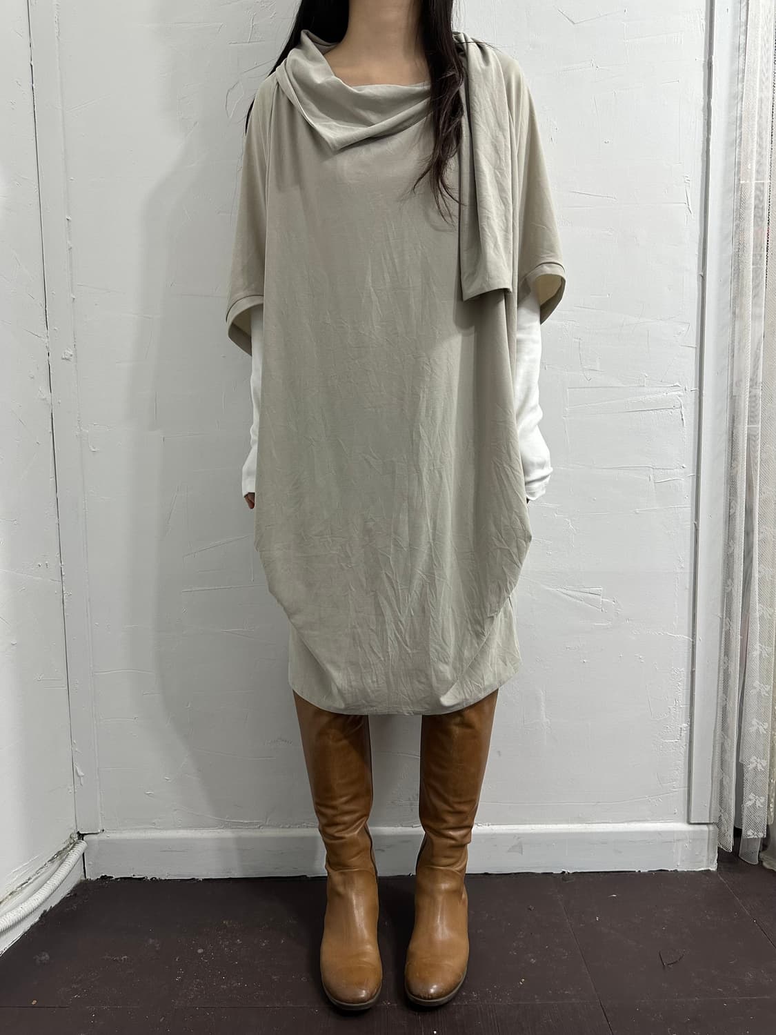 kawa okada drape dress 상품이미지6