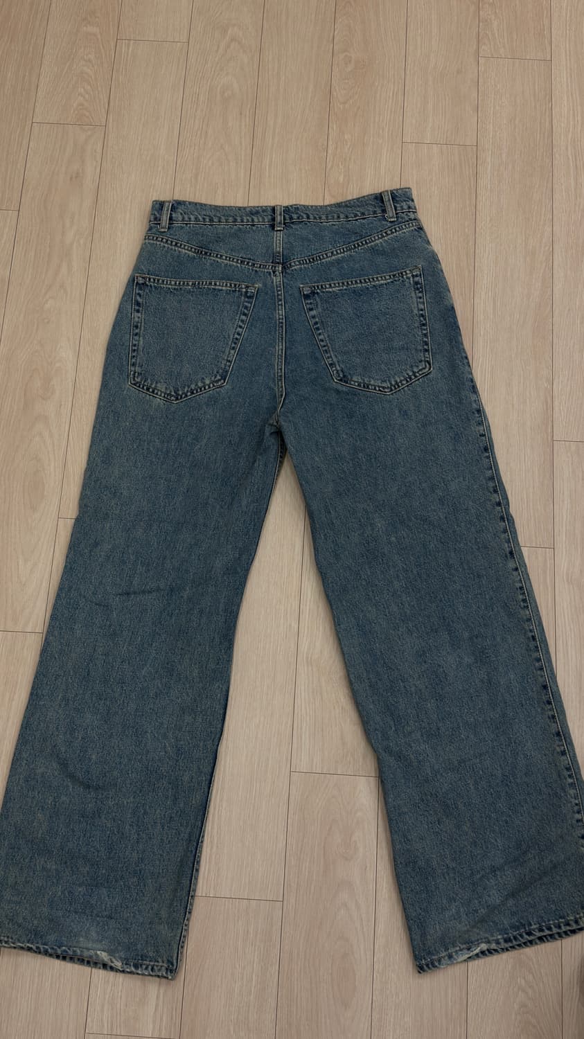 THE MUSEUM VISITOR 하트 데님 와이드 팬츠 M 상품이미지6