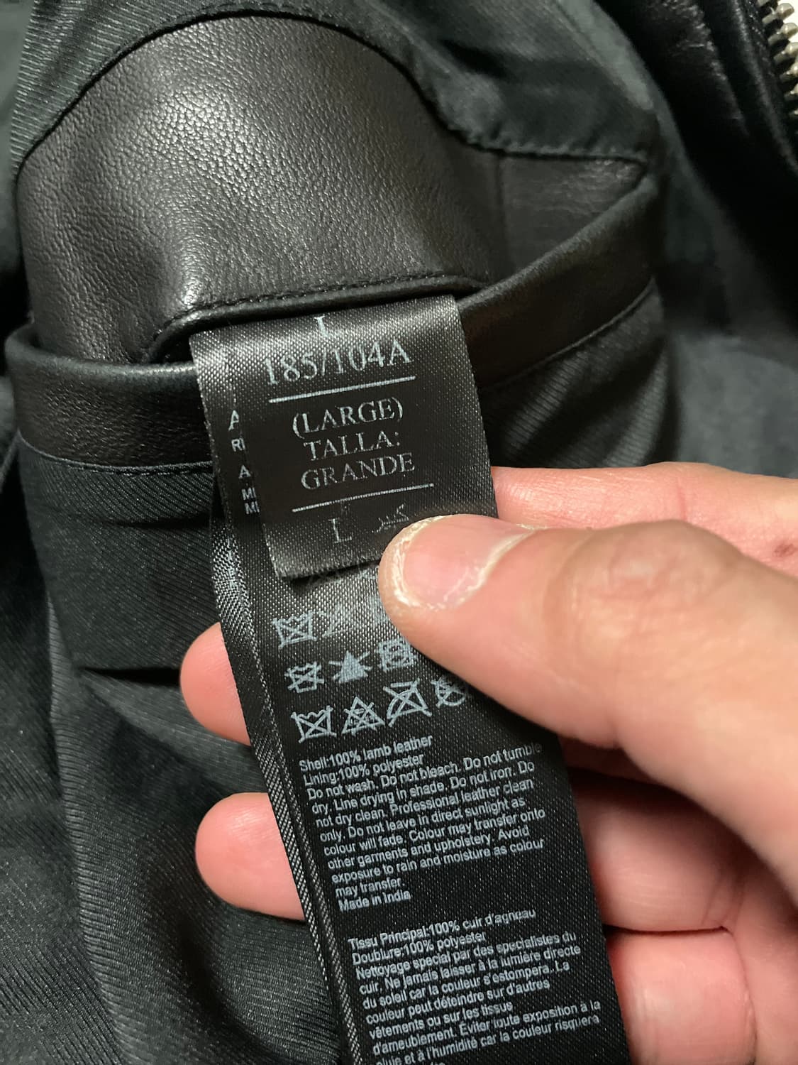 ALL SAINTS 웨스턴 무드 밀로 바이커 램스킨 양가죽 레더 자켓 상품이미지7