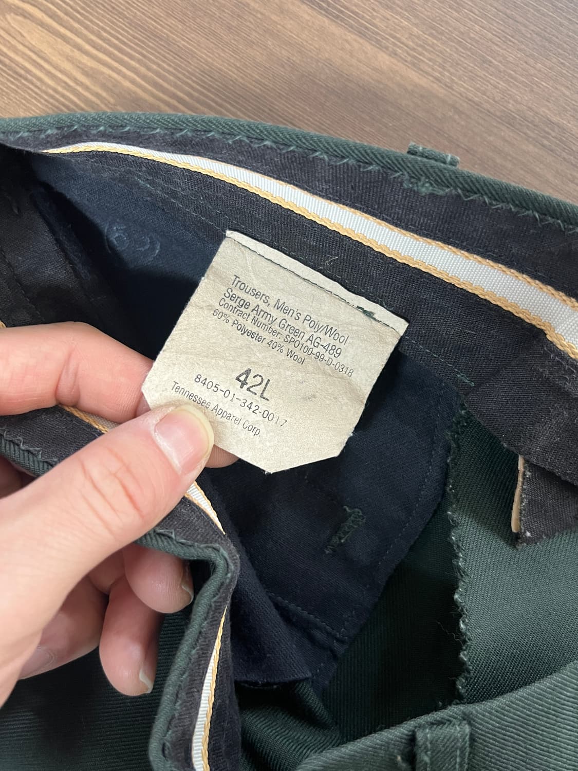 90s DSCP 테네시어패럴 미군 오리지널 치노 팬츠 상품이미지7