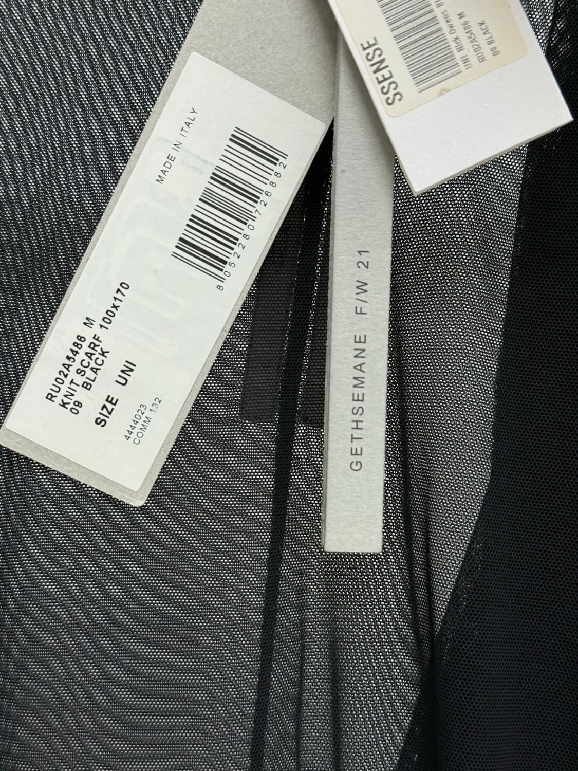 Rick Owens / 블랙 숏 바나나 니트 / L 상품이미지5