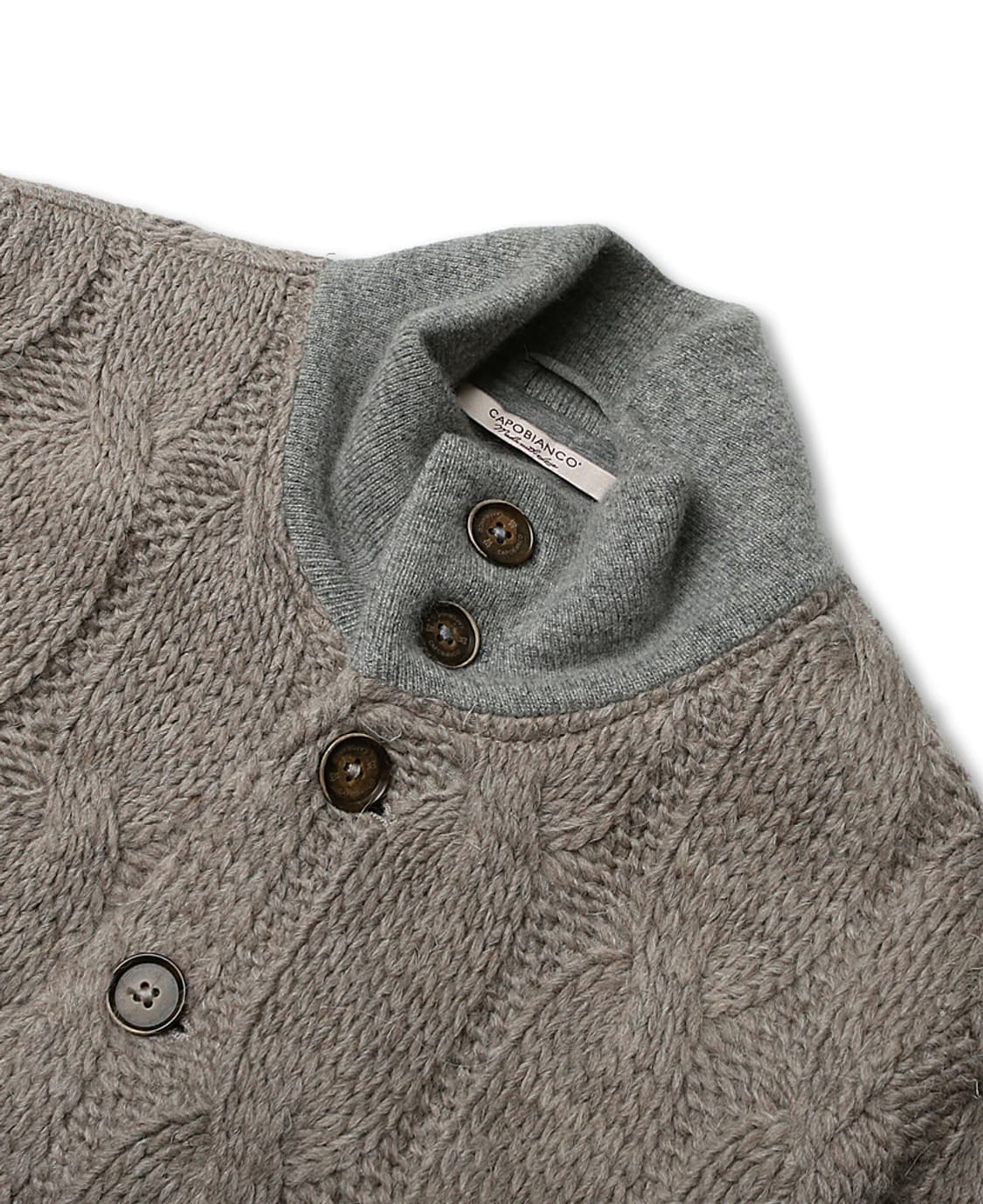 카포비앙코 [Capobianco] 이탈리아 케이블 니트 A1 자켓 상품이미지2