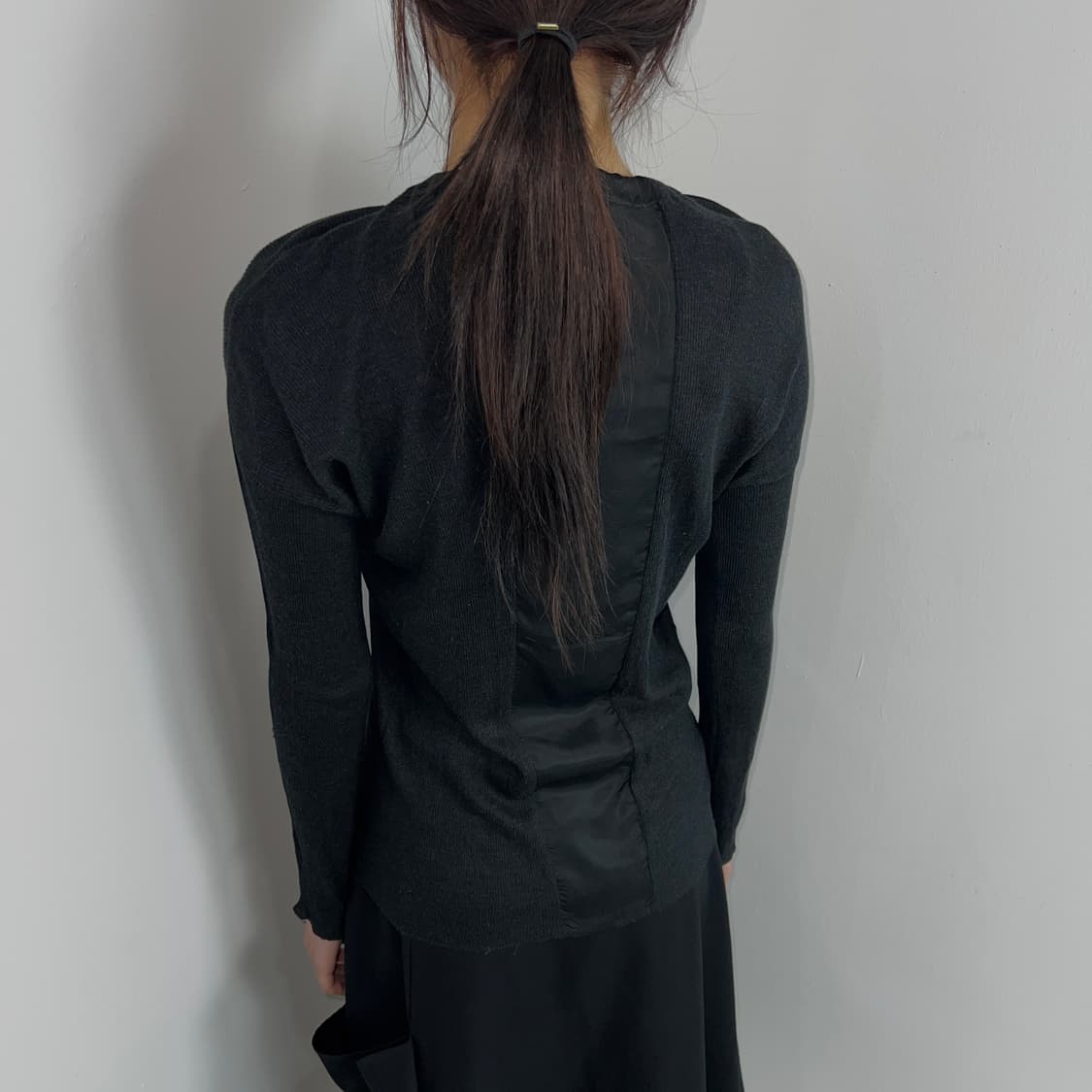 PRADA (프라다) 보우 타이 실크 니트 블라우스 상품이미지3