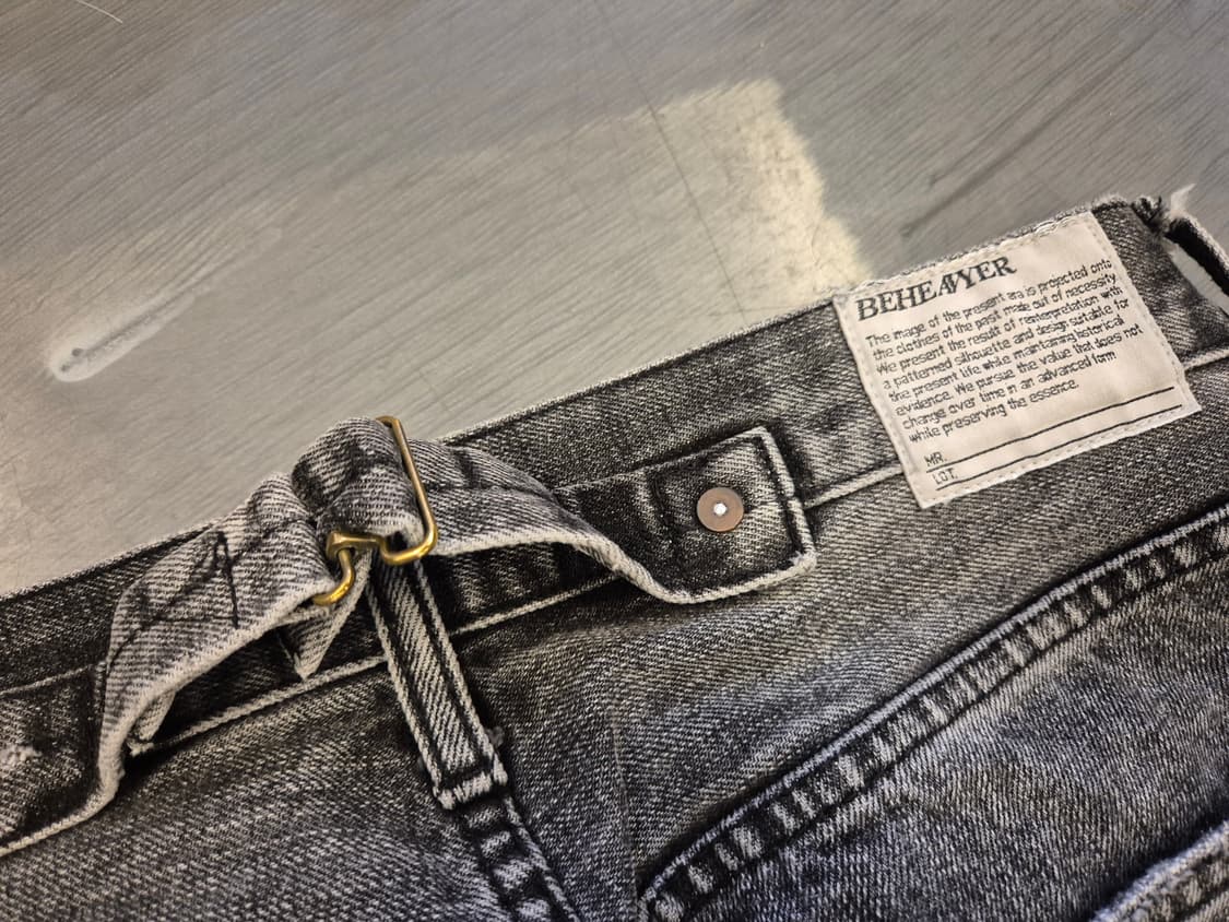 비헤비어 신치백 셀비지  데님 팬츠 상품이미지5