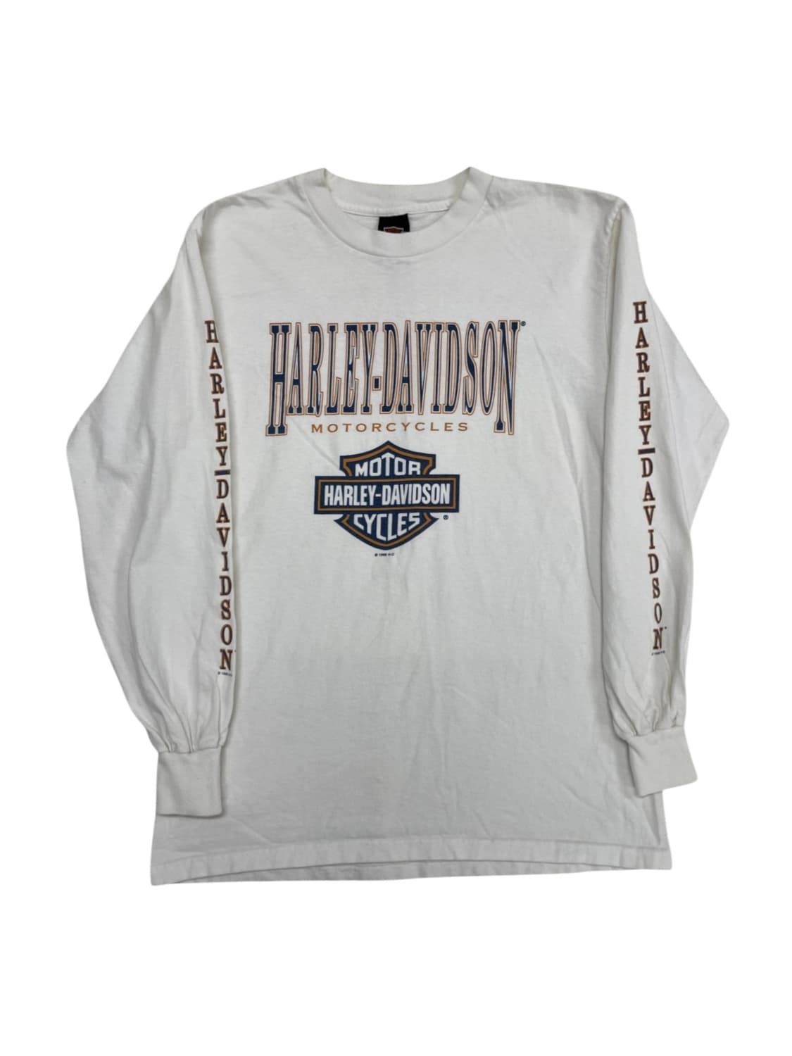[M] 90s made USA 할리데이비슨 롱 슬리브 긴팔 티셔츠  상품이미지3