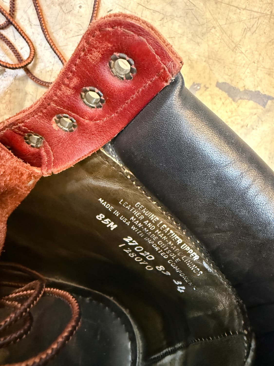 90s 팀버랜드 6‘’  oxblood made in usa 상품이미지7