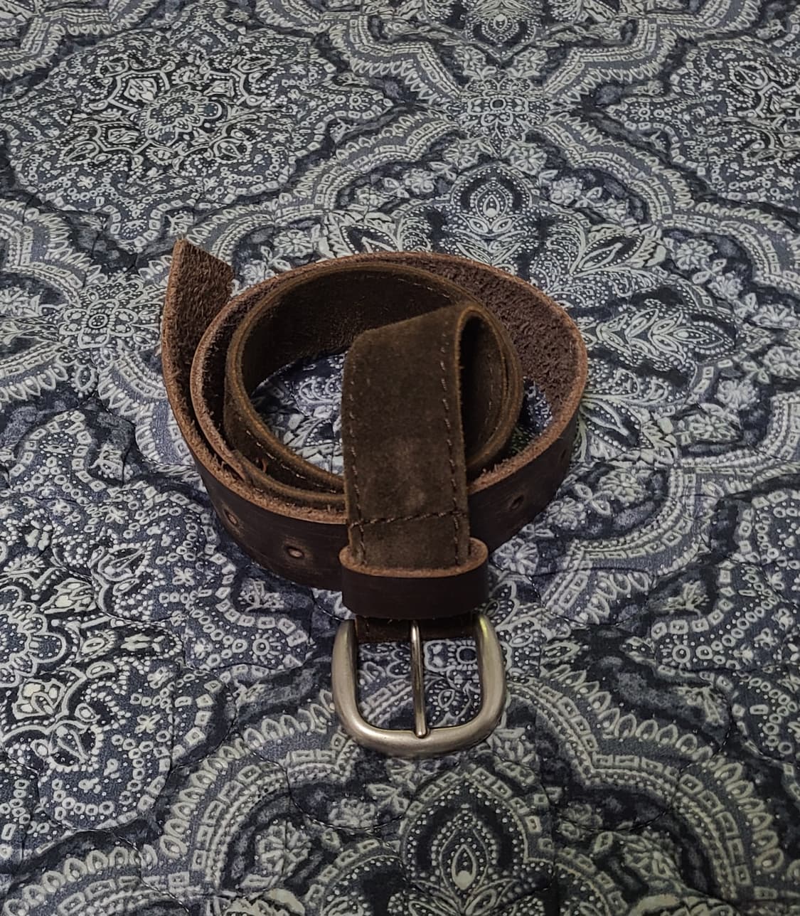 Comme des Garcons Homme 스웨이드 레더 믹스 벨트 상품이미지1