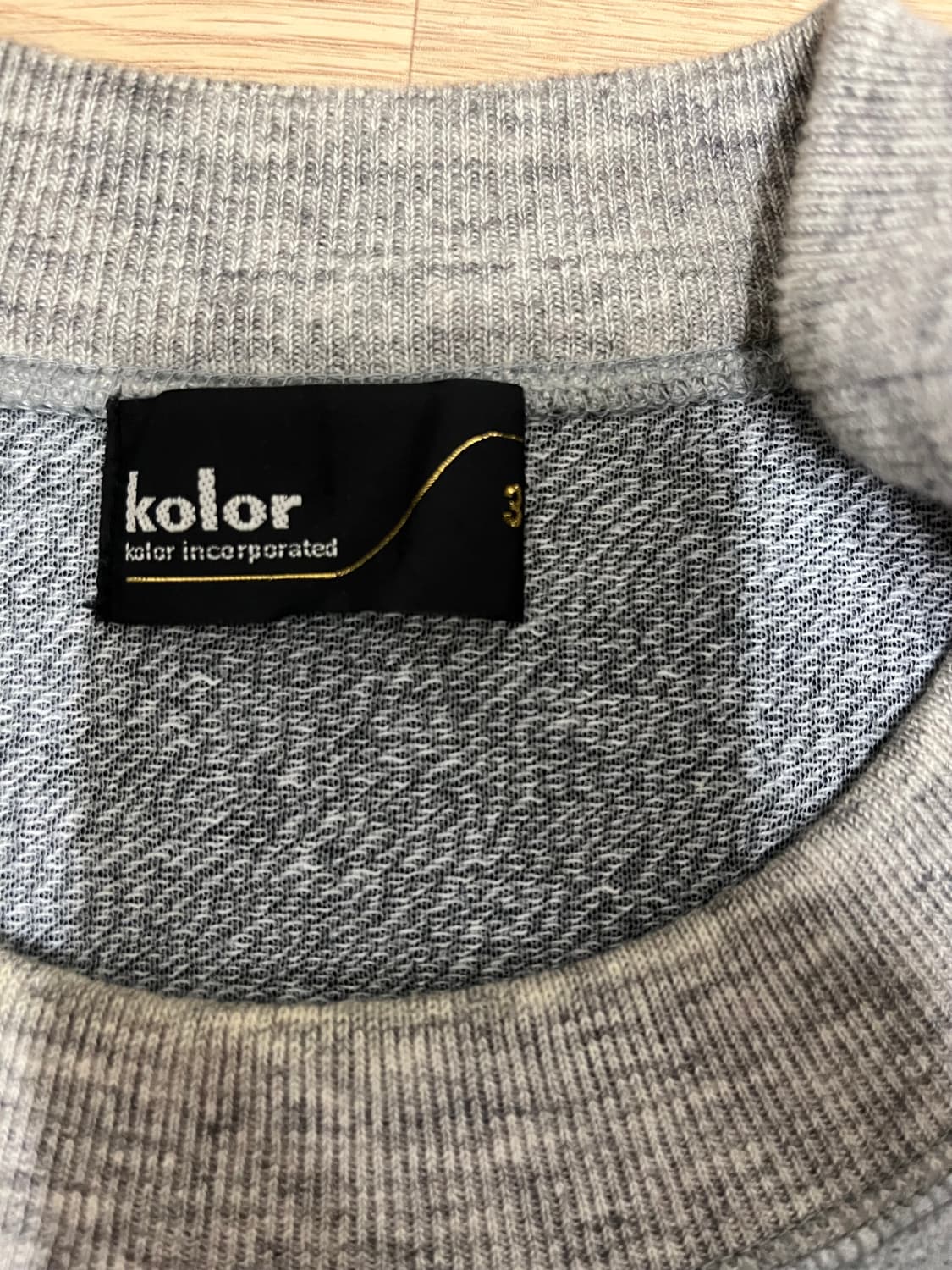 KOLOR 맨투맨 3사이즈 상품이미지3