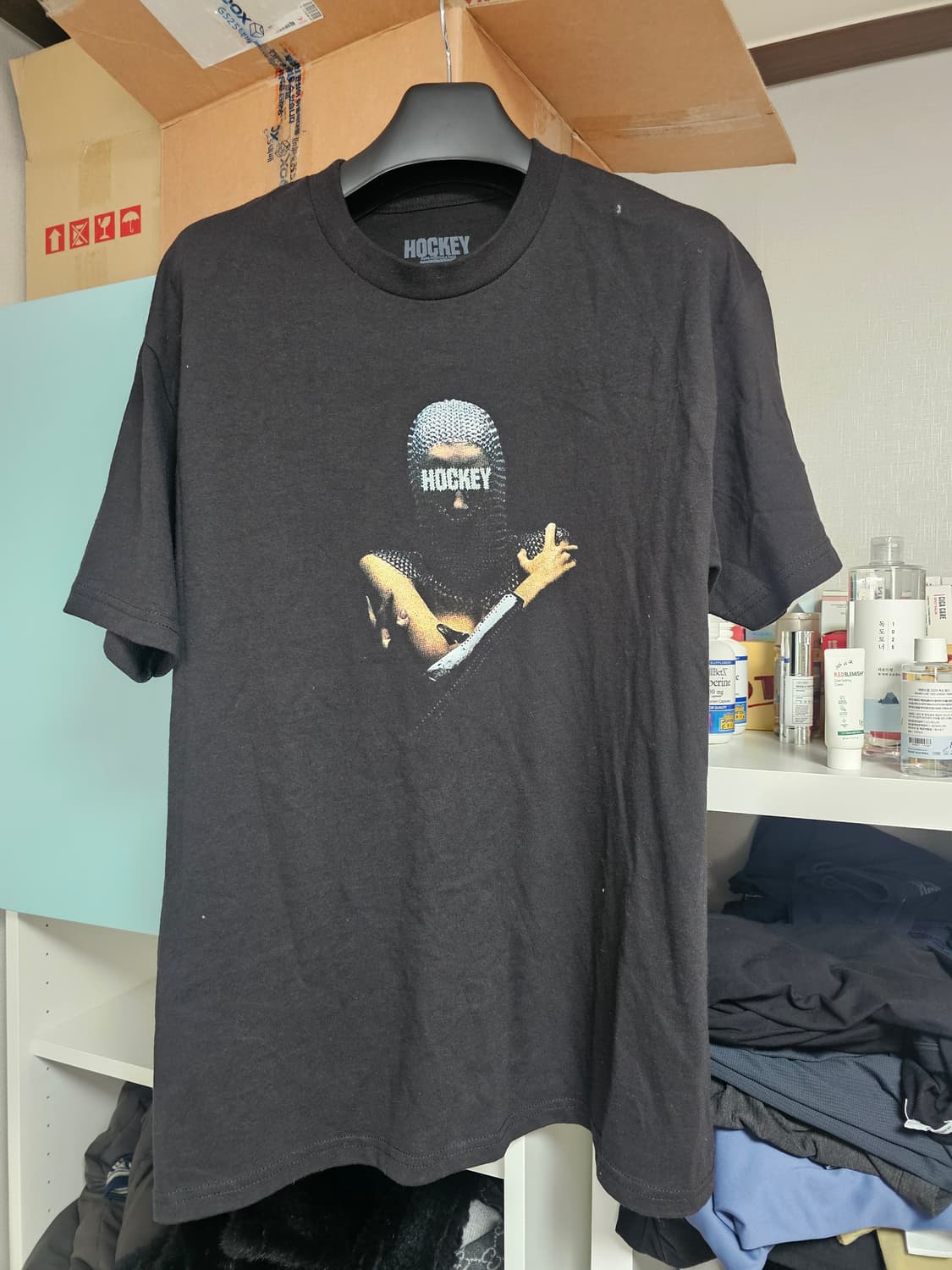 새제품 하키 HOCKEY 프린팅 반팔 티셔츠 팔아요 라지 l 상품이미지1