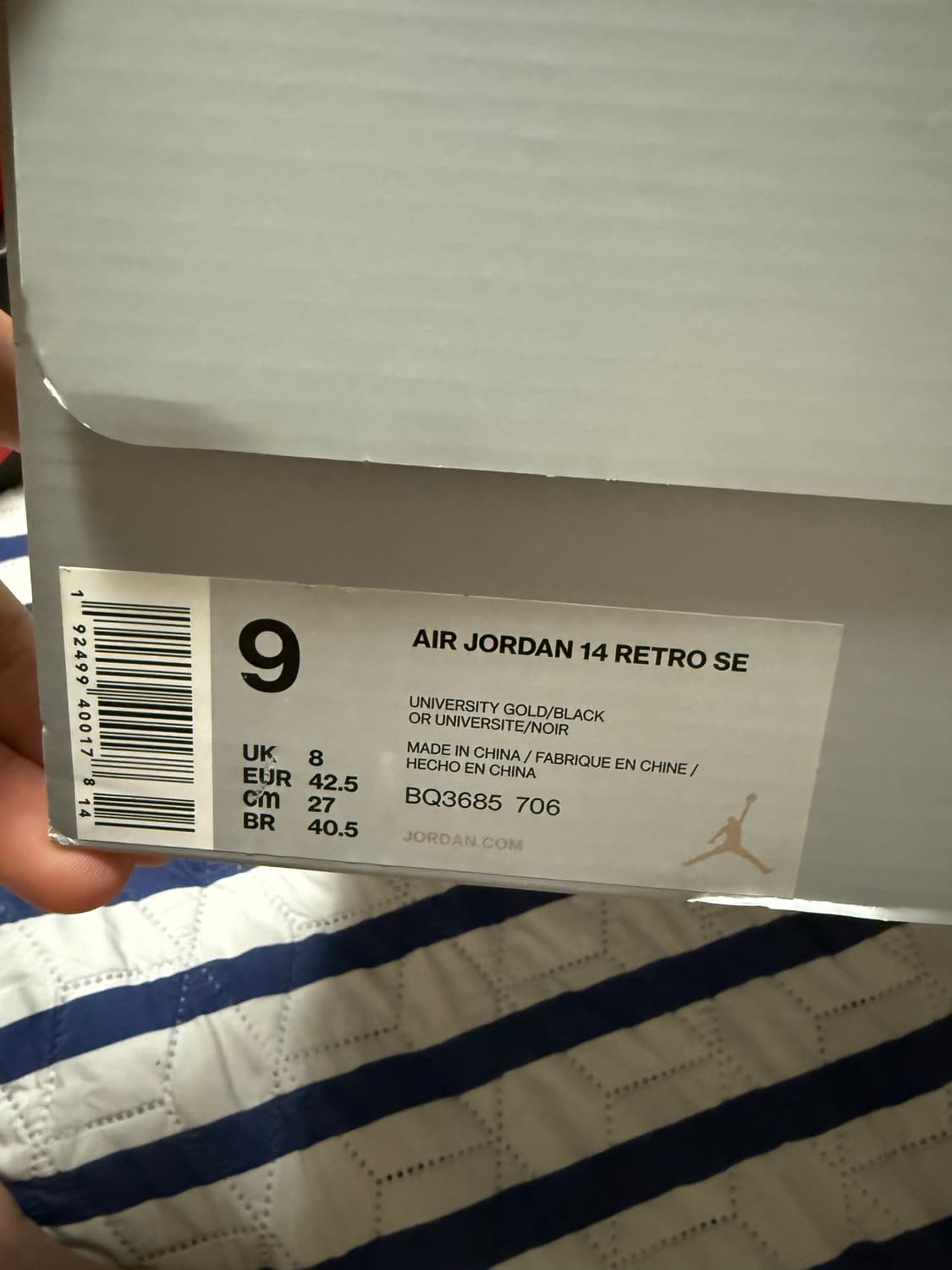 조던 14 레트로 페라리 유니버시티 골드 상품이미지5