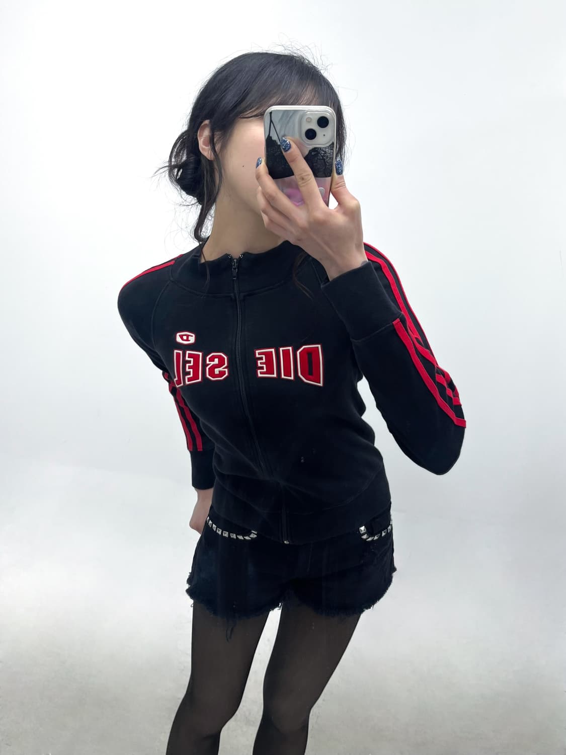 DIESEL 로고 패치 집업 자켓 상품이미지2