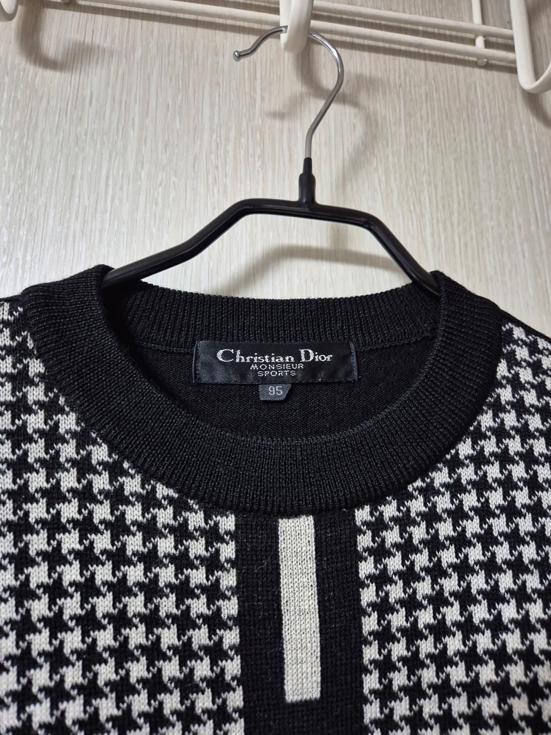 (정품) 크리스찬 디올 90's 멀티 패턴 블랙 니트 95 스웨터 상품이미지5