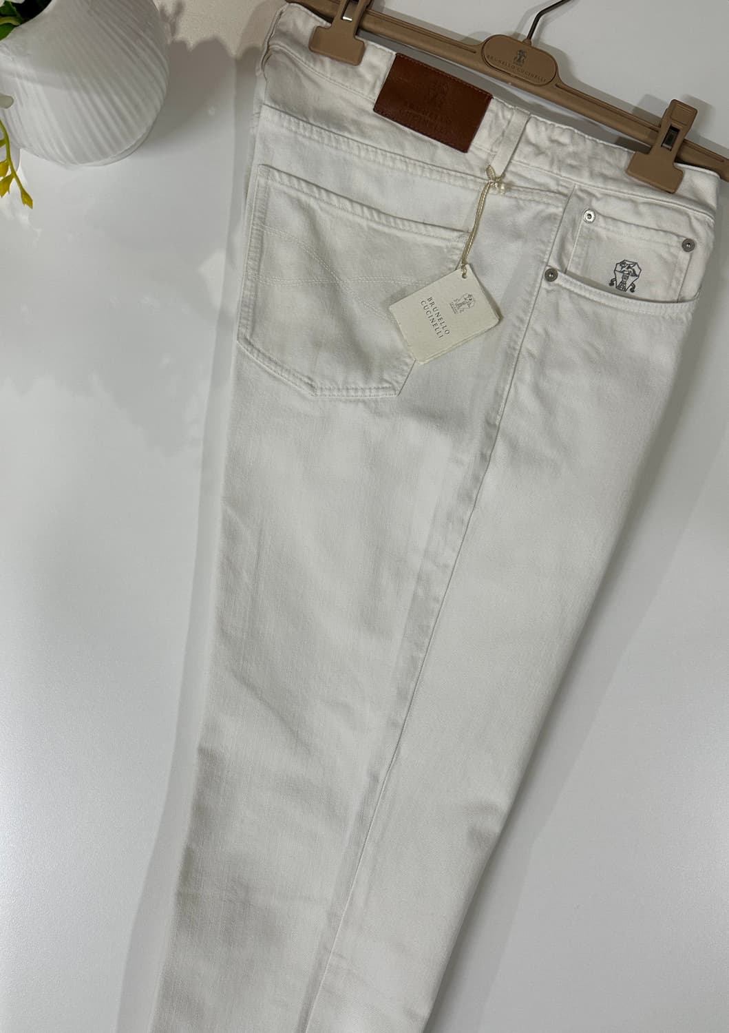 브루넬로 쿠치넬리 화이트 데님 팬츠 사이즈 52 상품이미지1