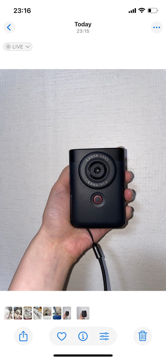 캐논 파워샷 v10 블랙 브이로그 카메라 상품이미지1