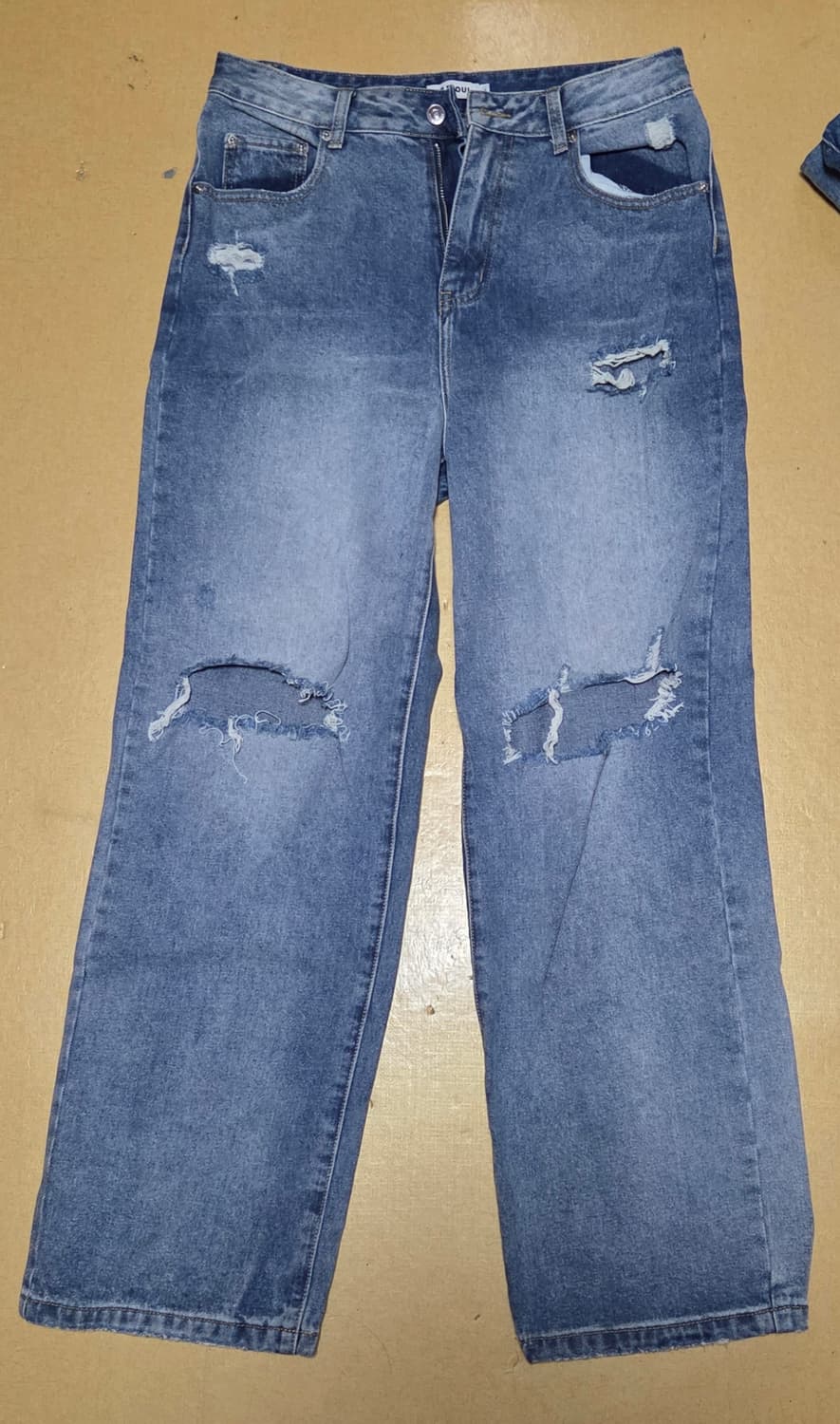 PP SEOUL 와이드 찢청 L사이즈 상품이미지1