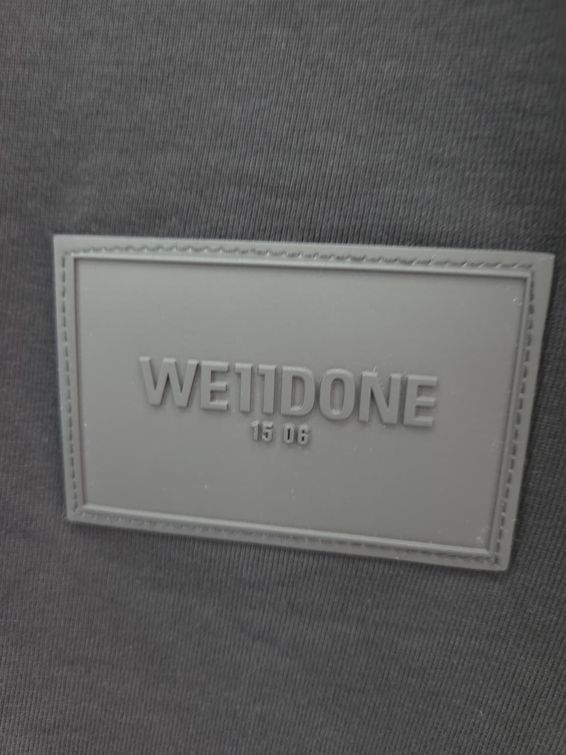 M We11done 웰던 로고 프린트 블랙 긴팔티 상품이미지6