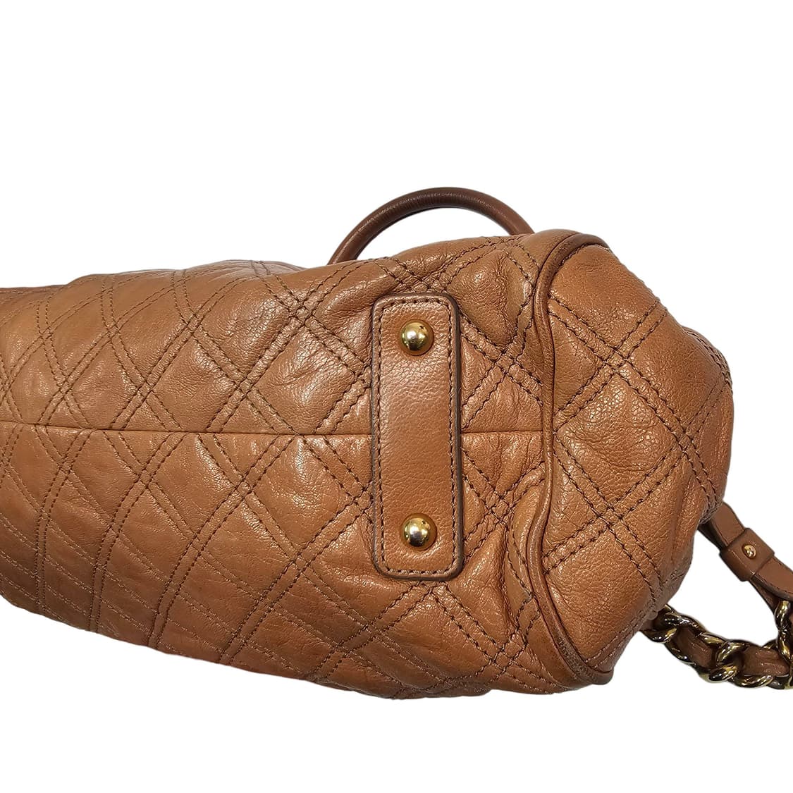 Marc Jacobs 마크제이콥스 퀼티드 레더 스탐백 브라운 상품이미지5