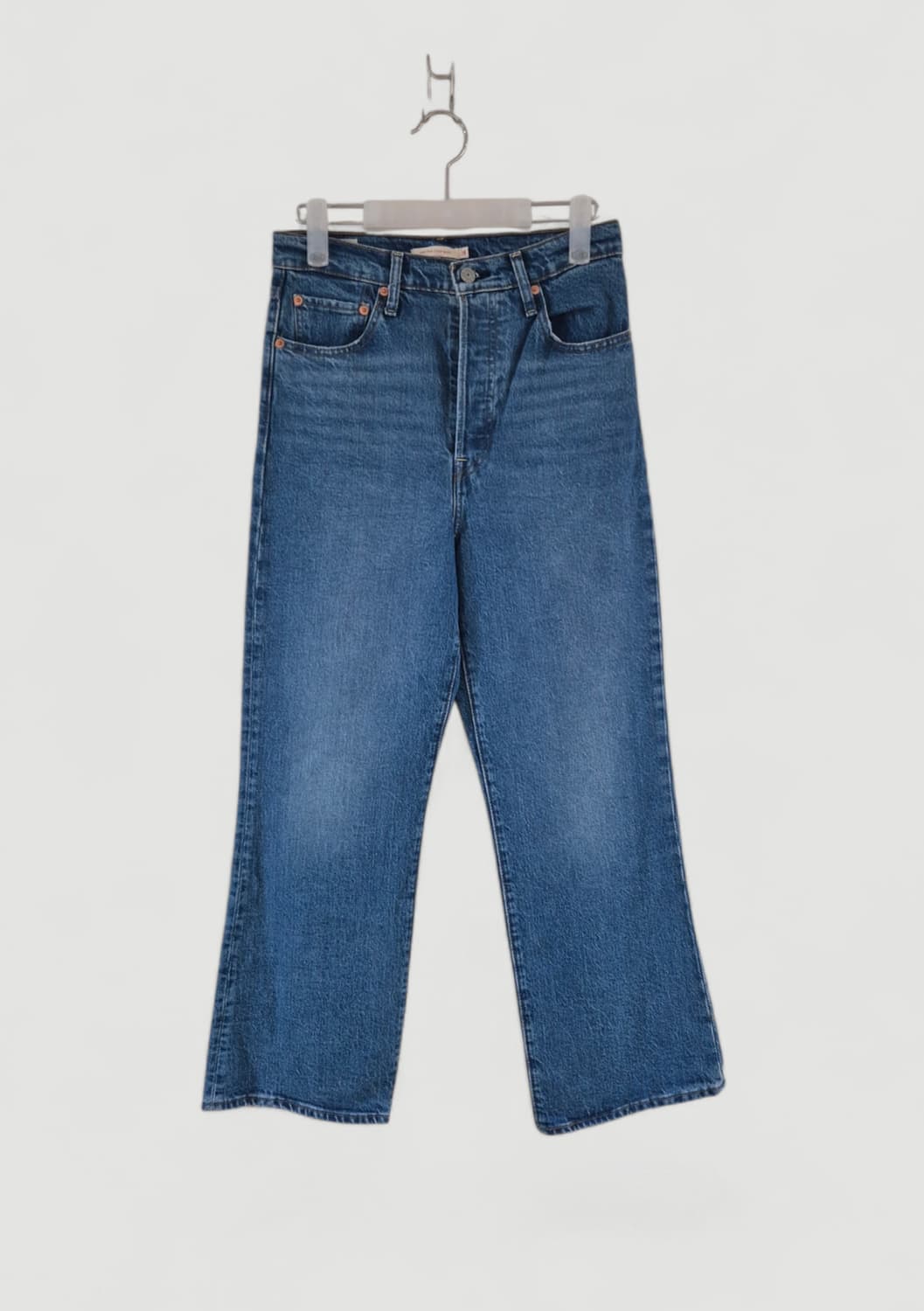 [25]리바이스 프리미엄 크롭 와이드부츠컷 데님청바지 여성용 스판 상품이미지2