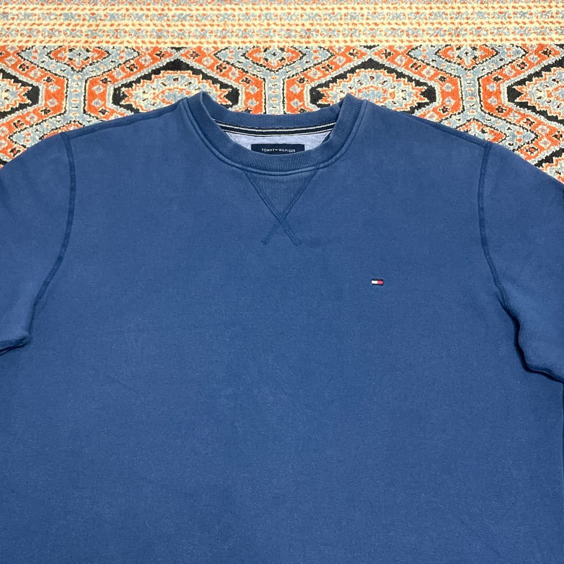 타미힐피거 블루 기모 맨투맨 남성L 상품이미지2