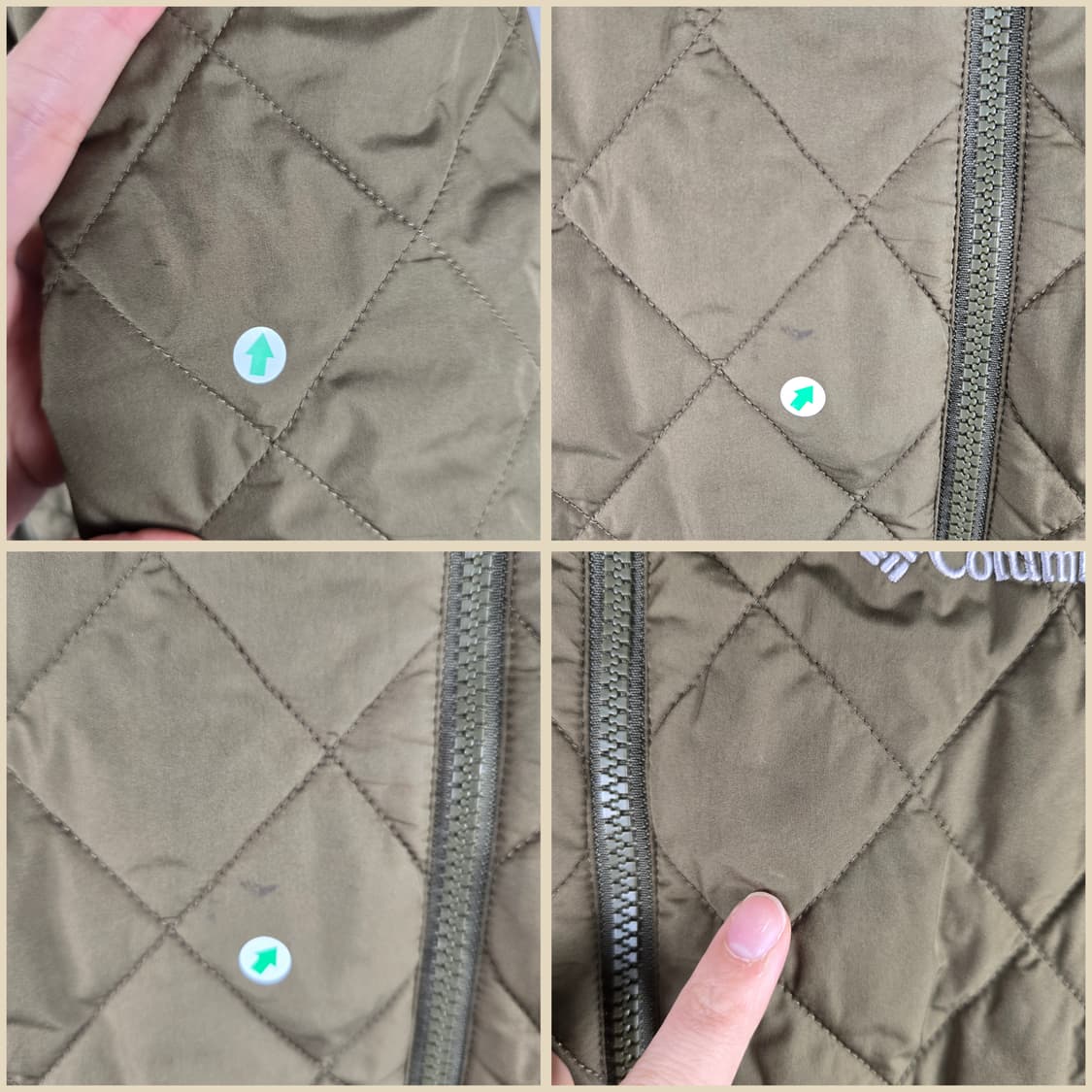 [무료배송]컬럼비아 95 여성 옴니히트 퀼팅 경량 패딩 자켓 점퍼 상품이미지10