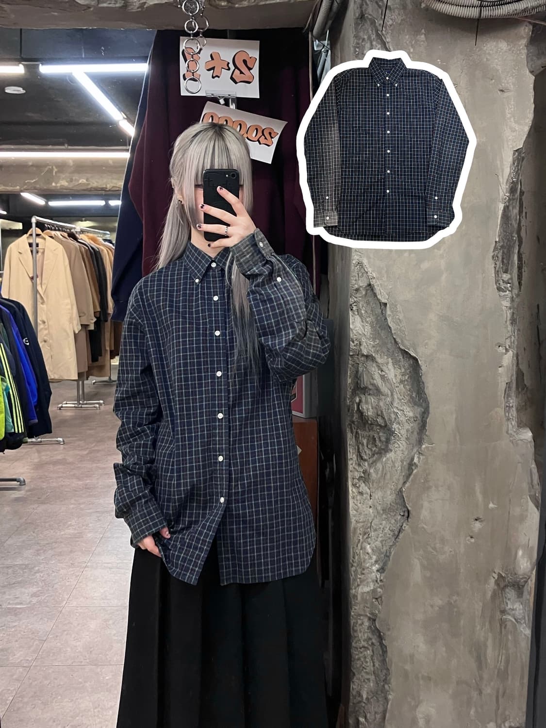 폴로 랄프로렌 체크 셔츠 딥그린  #csz3542 상품이미지1