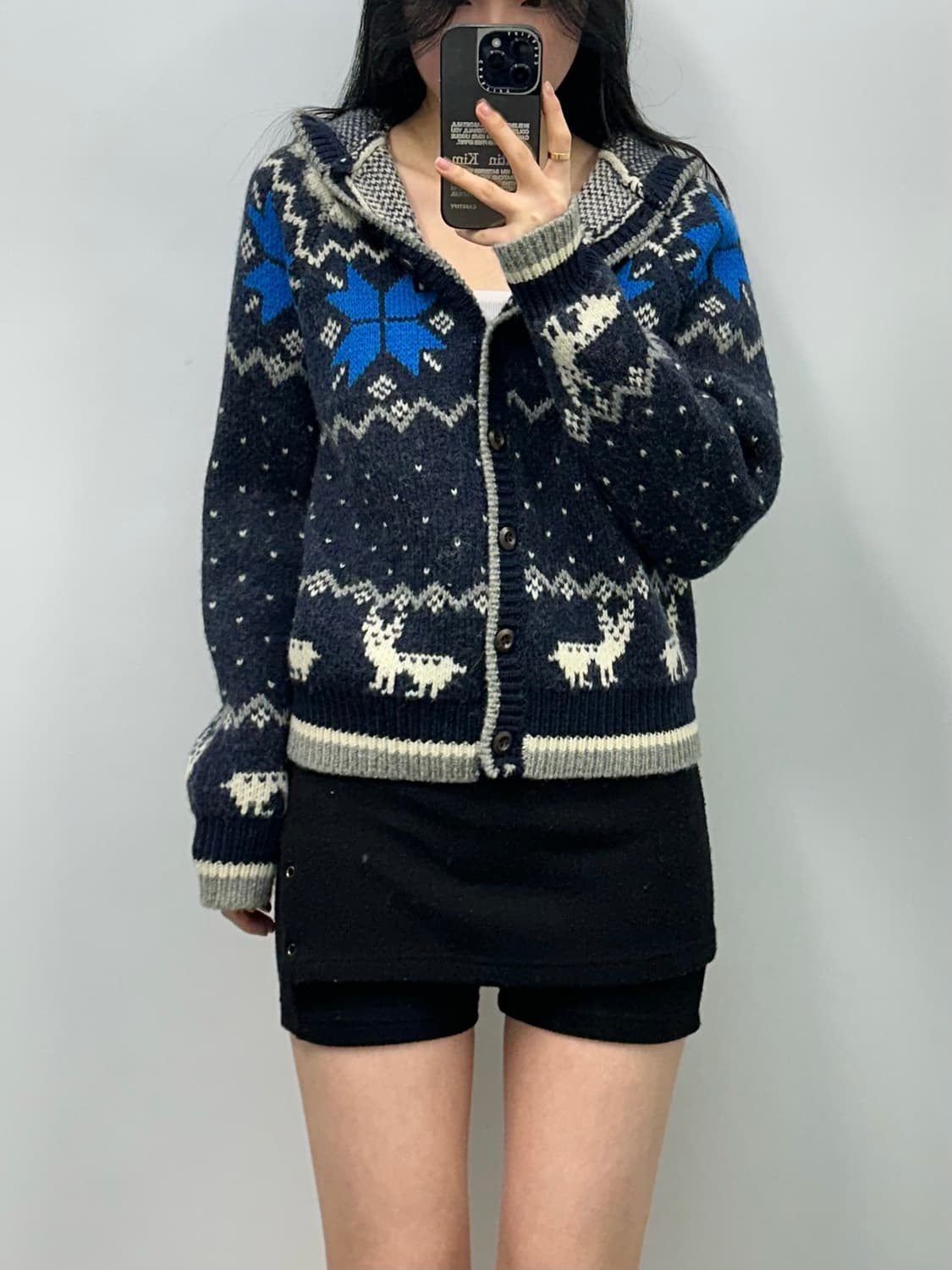 Oro 오로 노르딕 코위찬 니트 가디건 상품이미지1