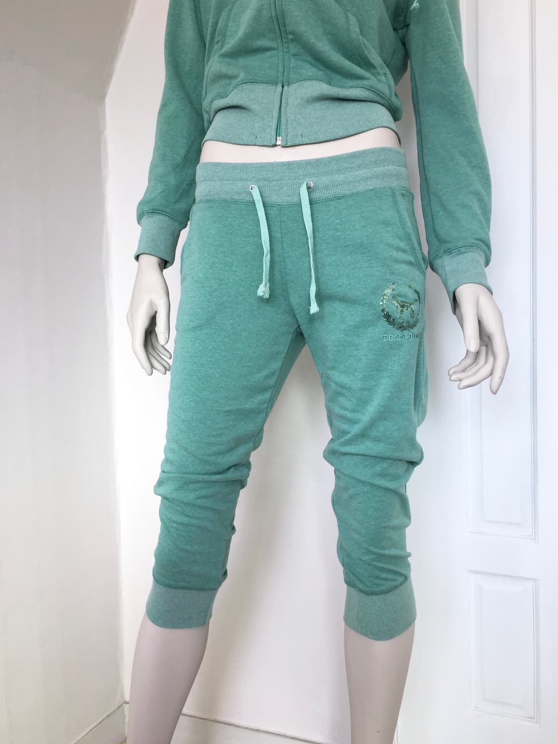 “PINK” Mint Sequin Detail Matching Set 상품이미지10