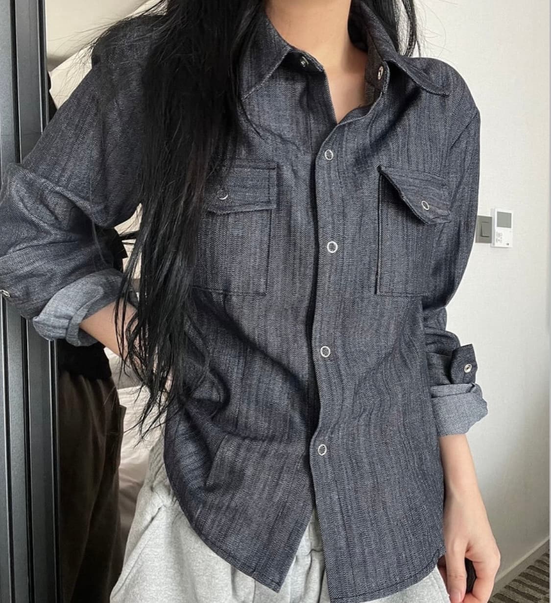 slim fit shirt 상품이미지1