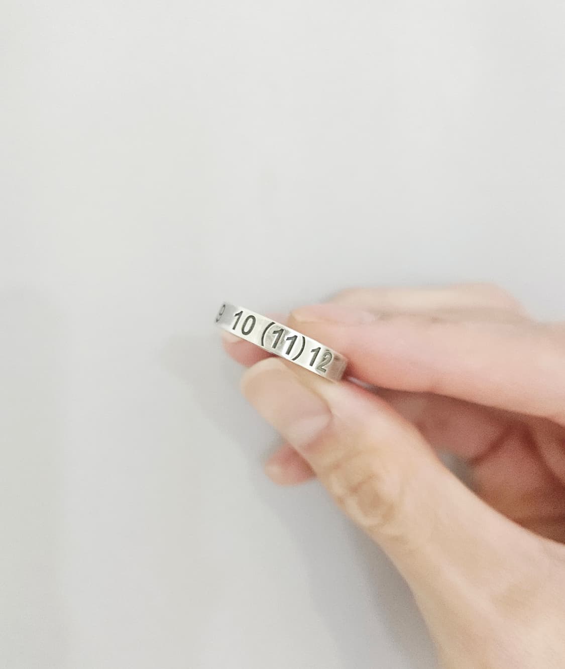 25FW 메종마르지엘라 뉴 메리컬 실버반지 국내 약 13.5호 [정품] 상품이미지4
