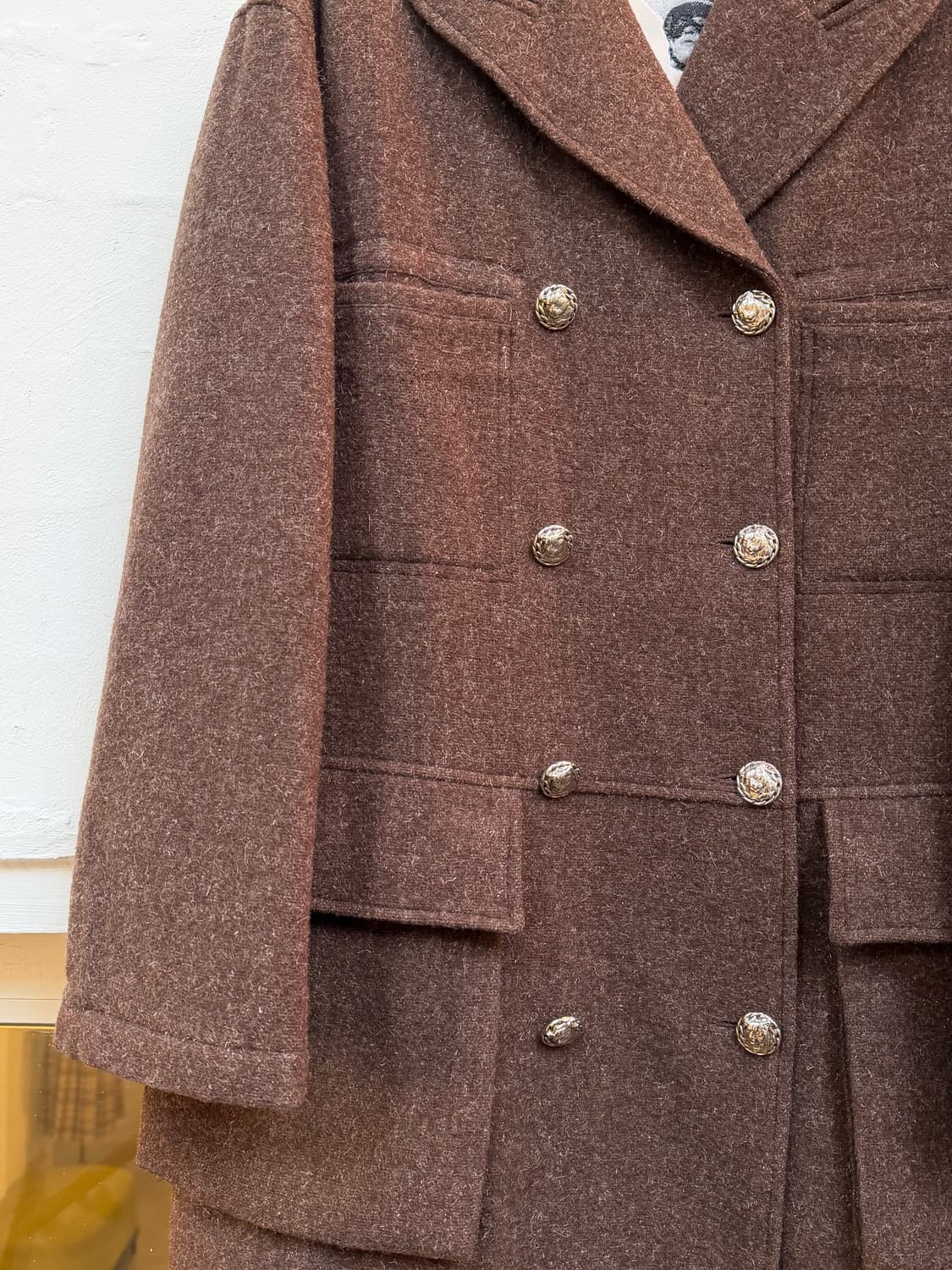 Krizia Jeans 라나 울 더블 하프 코트 40 상품이미지3