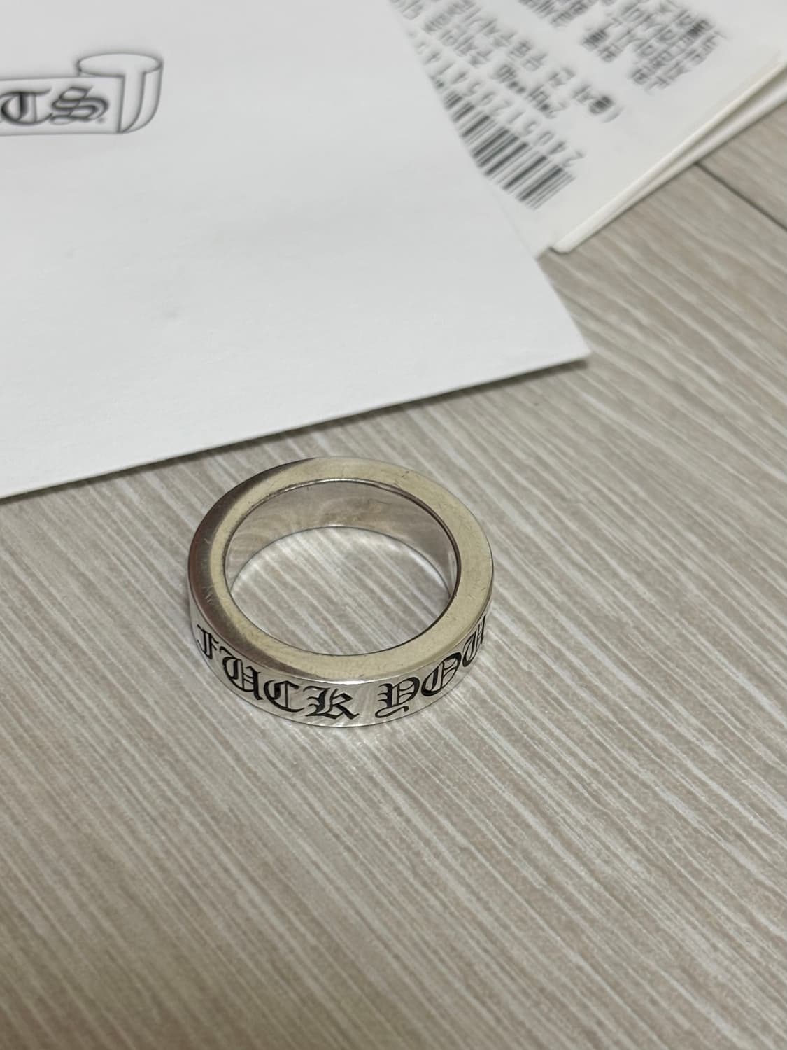 크롬하츠 퍽유링 6mm 상품이미지2