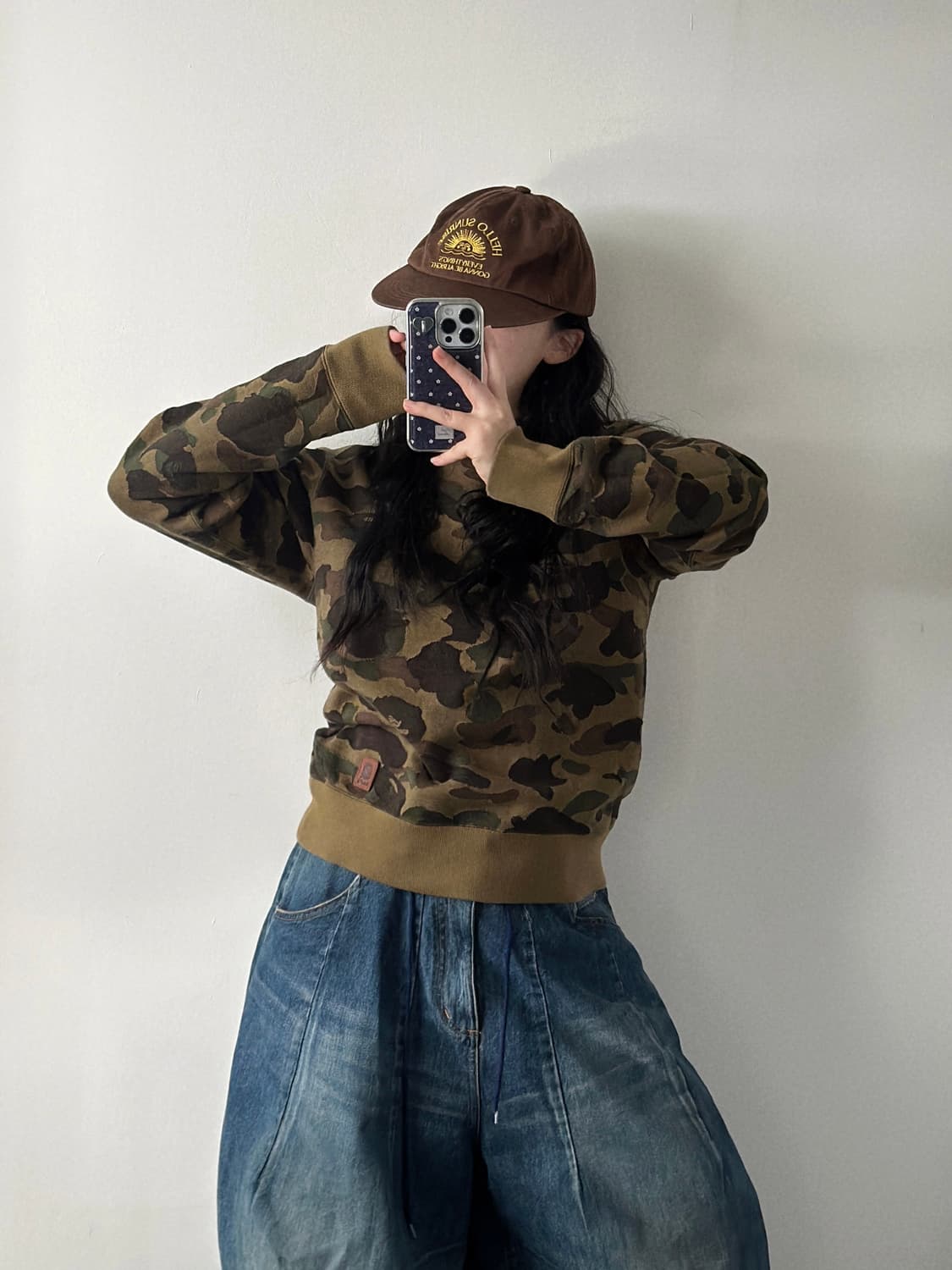 베이프 퍼스트카모 레더 사루 패치 맨투맨  상품이미지10