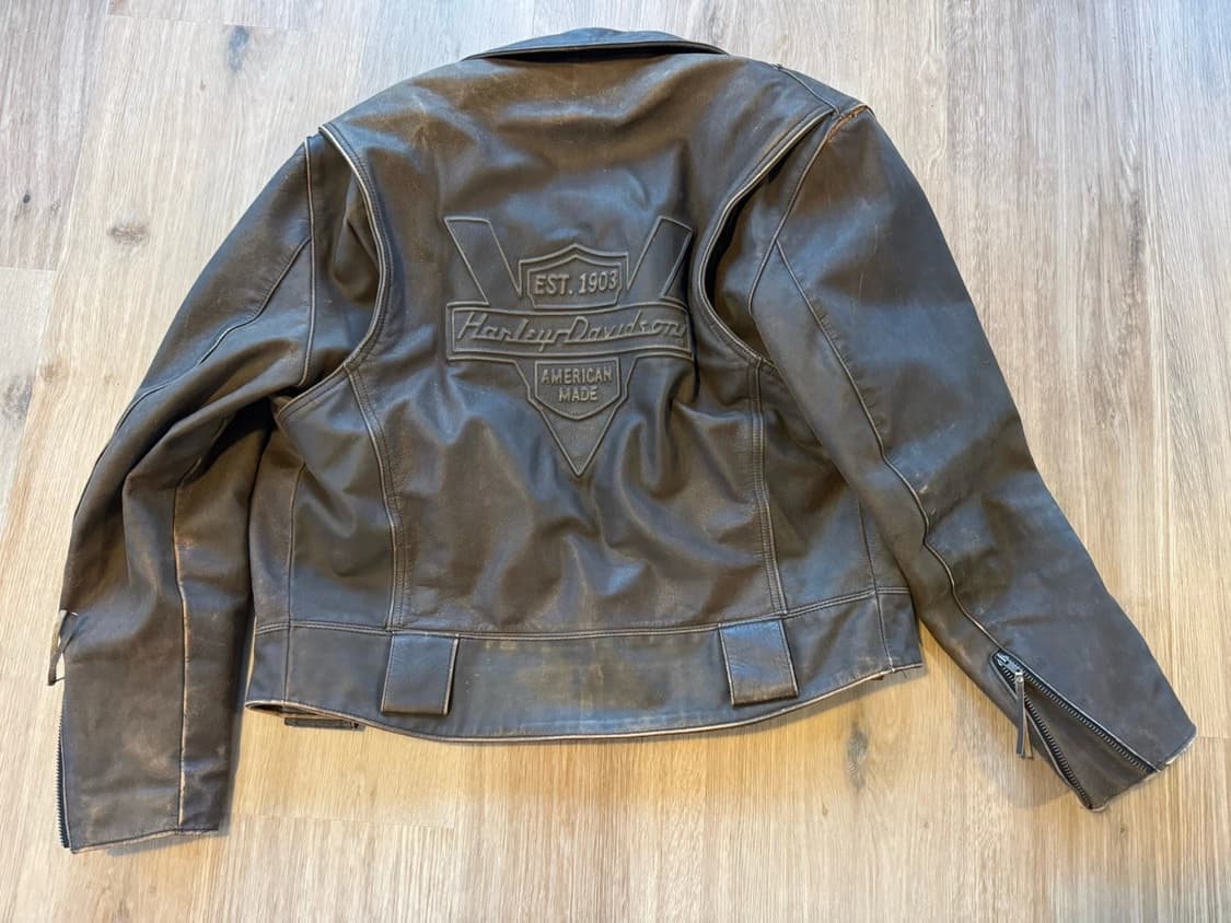 할리데이비슨 헤리티지 가죽 모터사이클 자켓 상품이미지2
